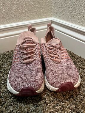 Skechers - Bobs memory foam Knit Slip-On- light pink, maroon & orange